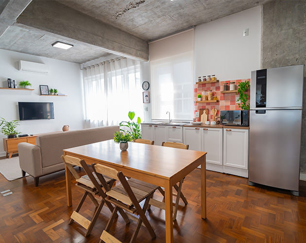 Estudio com cozinha em SP
